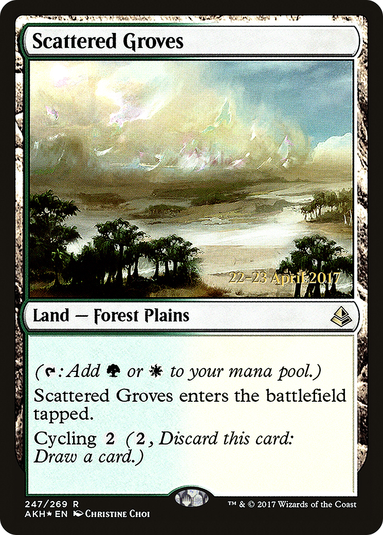 Scattered Groves [Amonkhet Prerelease Promos]-1