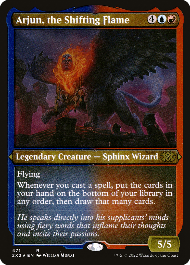 Arjun, the Shifting Flame (Foil Etched) [Double Masters 2022]-1