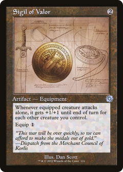 Sigil of Valor (Retro Schematic) [The Brothers' War Retro Artifacts]-1