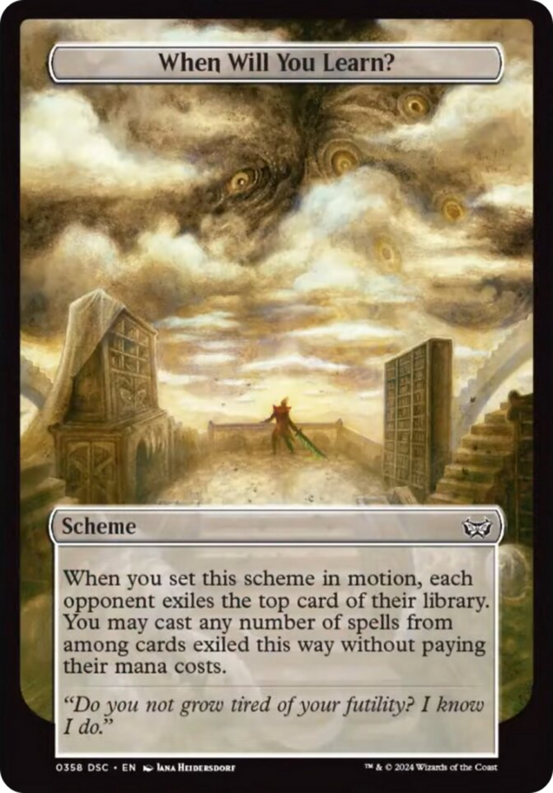 When Will You Learn? (Full Art) [Duskmourn: Archenemy]-2