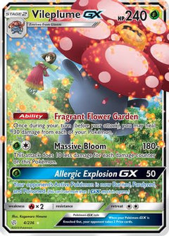 Vileplume GX (4/236) [Sun & Moon: Cosmic Eclipse]-1