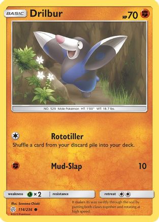 Drilbur (114/236) [Sun & Moon: Cosmic Eclipse]-1