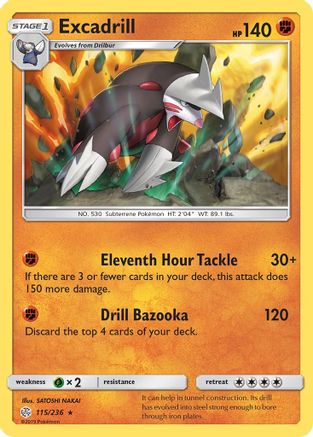 Excadrill (115/236) [Sun & Moon: Cosmic Eclipse]-1