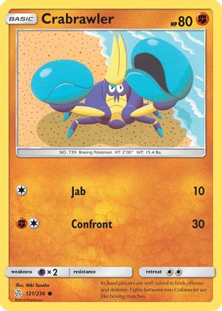 Crabrawler (121/236) [Sun & Moon: Cosmic Eclipse]-1
