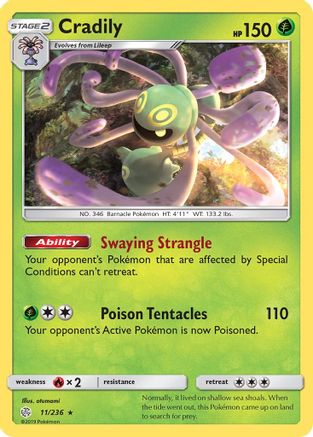Cradily (11/236) [Sun & Moon: Cosmic Eclipse]-1