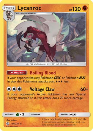 Lycanroc (124/236) [Sun & Moon: Cosmic Eclipse]-1