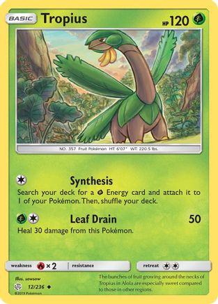 Tropius (12/236) [Sun & Moon: Cosmic Eclipse]-1