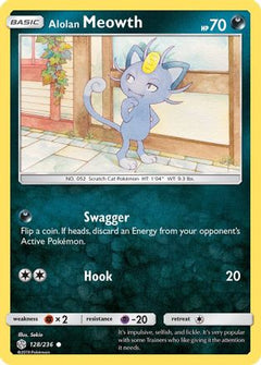 Alolan Meowth (128/236) [Sun & Moon: Cosmic Eclipse]-1