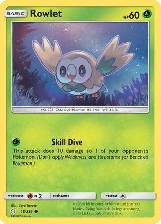 Rowlet (18/236) [Sun & Moon: Cosmic Eclipse]-1