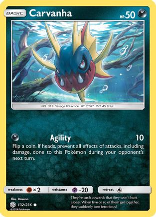 Carvanha (132/236) [Sun & Moon: Cosmic Eclipse]-1