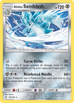 Alolan Sandslash (138/236) [Sun & Moon: Cosmic Eclipse]-1