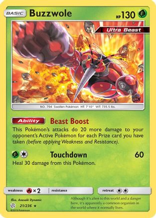 Buzzwole (21/236) [Sun & Moon: Cosmic Eclipse]-1
