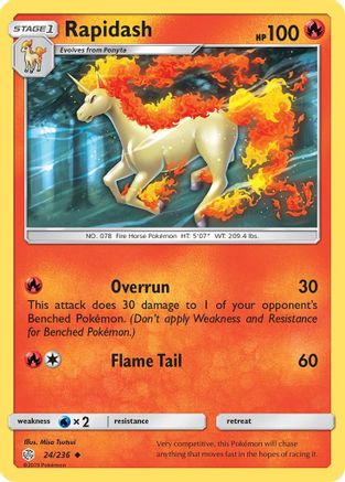Rapidash (24/236) [Sun & Moon: Cosmic Eclipse]-1