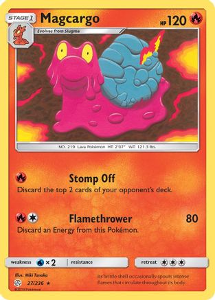 Magcargo (27/236) [Sun & Moon: Cosmic Eclipse]-1