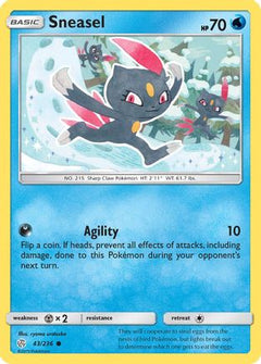 Sneasel (43/236) [Sun & Moon: Cosmic Eclipse]-1
