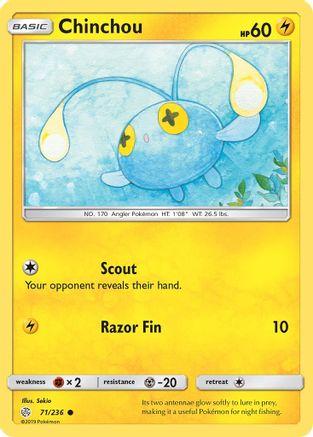 Chinchou (71/236) [Sun & Moon: Cosmic Eclipse]-1