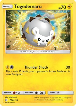 Togedemaru (74/236) [Sun & Moon: Cosmic Eclipse]-1