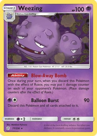 Weezing (77/236) [Sun & Moon: Cosmic Eclipse]-1