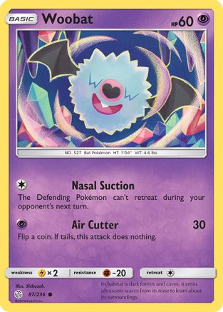 Woobat (87/236) [Sun & Moon: Cosmic Eclipse]-1