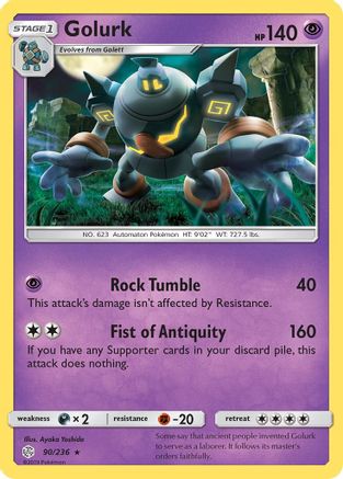 Golurk (90/236) [Sun & Moon: Cosmic Eclipse]-1