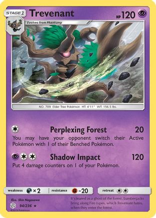 Trevenant (94/236) [Sun & Moon: Cosmic Eclipse]-1