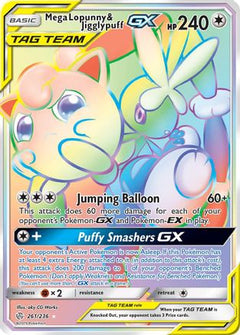 Mega Lopunny & Jigglypuff GX (261/236) [Sun & Moon: Cosmic Eclipse]-1
