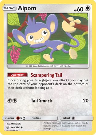 Aipom (169/236) [Sun & Moon: Cosmic Eclipse]-1