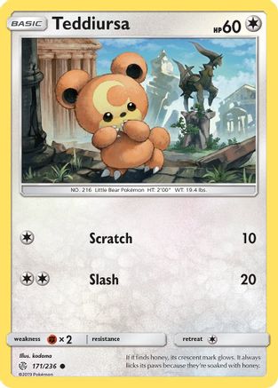Teddiursa (171/236) [Sun & Moon: Cosmic Eclipse]-1