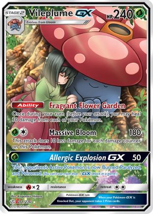 Vileplume GX (211/236) [Sun & Moon: Cosmic Eclipse]-1