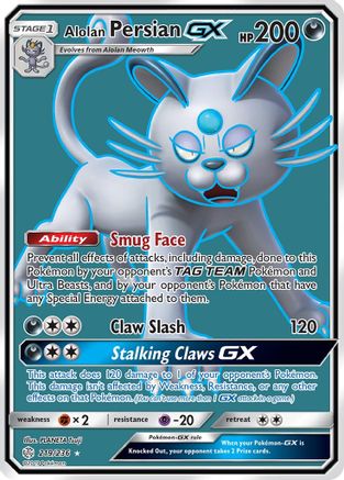 Alolan Persian GX (219/236) [Sun & Moon: Cosmic Eclipse]-1
