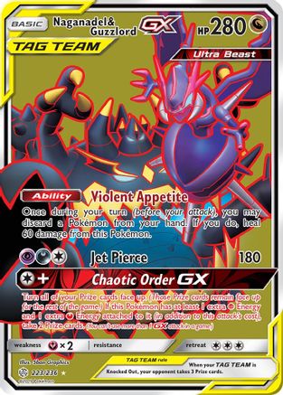 Naganadel & Guzzlord GX (223/236) [Sun & Moon: Cosmic Eclipse]-1