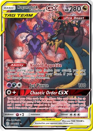 Naganadel & Guzzlord GX (224/236) [Sun & Moon: Cosmic Eclipse]-1