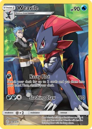 Weavile (238/236) [Sun & Moon: Cosmic Eclipse]-1
