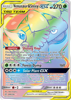Venusaur & Snivy GX (249/236) [Sun & Moon: Cosmic Eclipse]-1