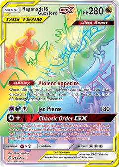 Naganadel & Guzzlord GX (260/236) [Sun & Moon: Cosmic Eclipse]-1