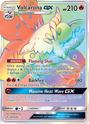 Volcarona GX (252/236) [Sun & Moon: Cosmic Eclipse]-1