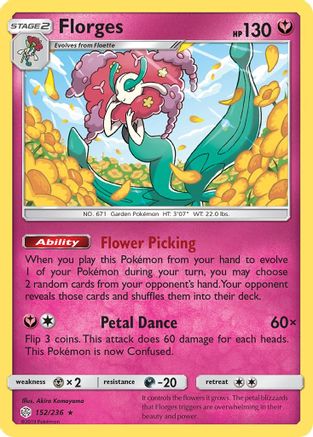 Florges (152/236) [Sun & Moon: Cosmic Eclipse]-1