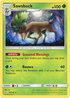 Sawsbuck (16/236) [Sun & Moon: Cosmic Eclipse]-1