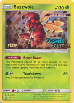Buzzwole (SM218) (Staff Prerelease Promo) [Sun & Moon: Black Star Promos]-1