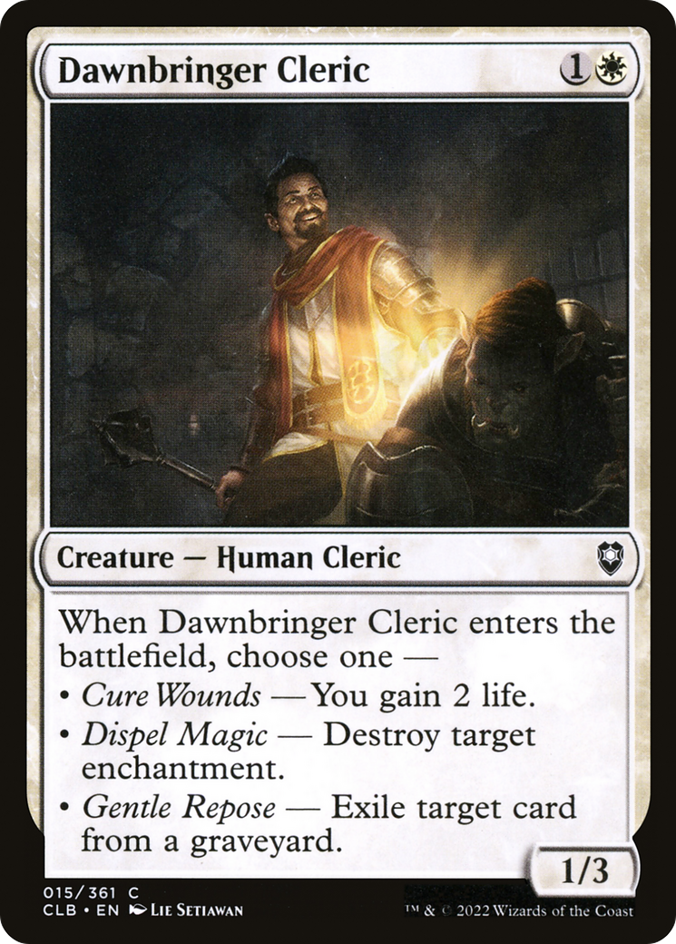 Dawnbringer Cleric [Commander Legends: Battle for Baldur's Gate]-1