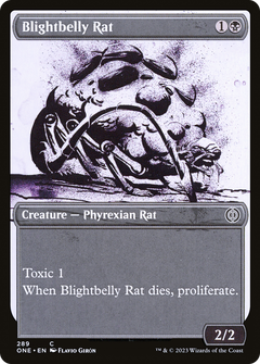Blightbelly Rat (Showcase Ichor) [Phyrexia: All Will Be One]-1