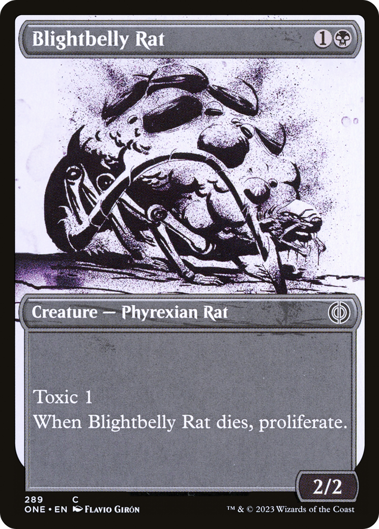 Blightbelly Rat (Showcase Ichor) [Phyrexia: All Will Be One]-1