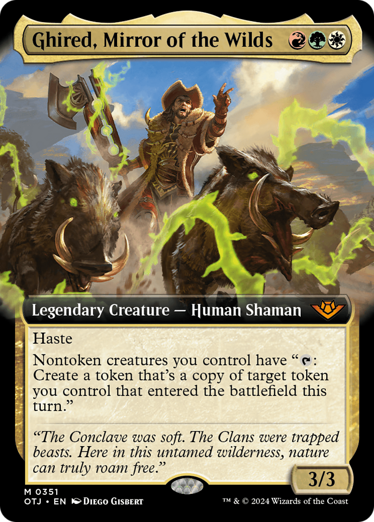 Ghired, Mirror of the Wilds (Extended Art) [Outlaws of Thunder Junction]-1