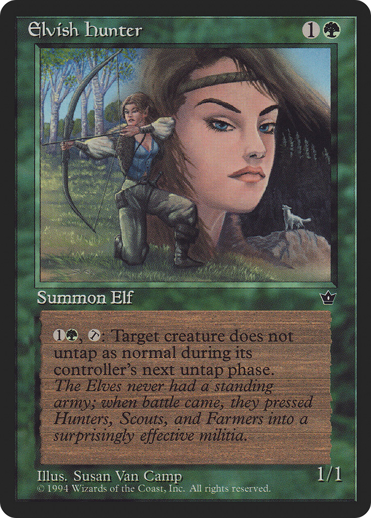 Elvish Hunter (Susan Van Camp) [Fallen Empires]-1