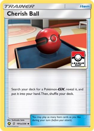 Cherish Ball (191a/236) (League Promo) [Sun & Moon: Unified Minds]-1