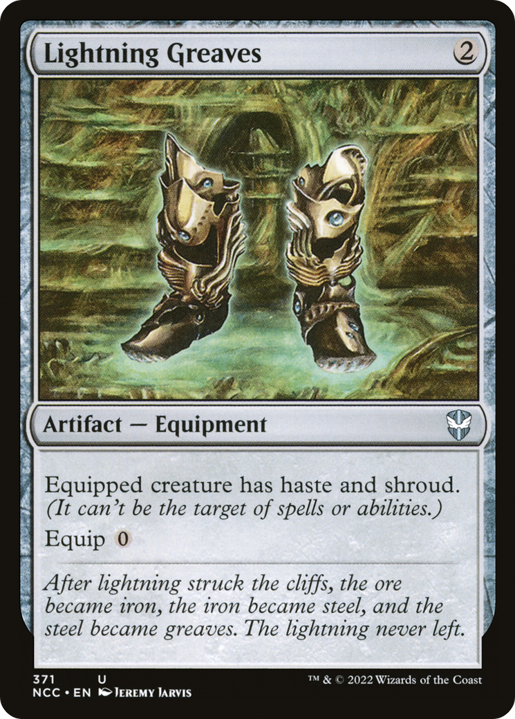 Lightning Greaves [Streets of New Capenna Commander]-1