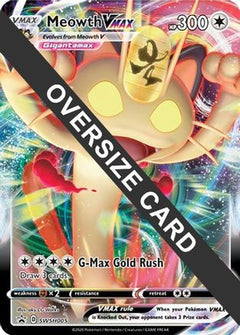 Meowth VMAX (SWSH005) (Jumbo Card) [Sword & Shield: Black Star Promos]-1