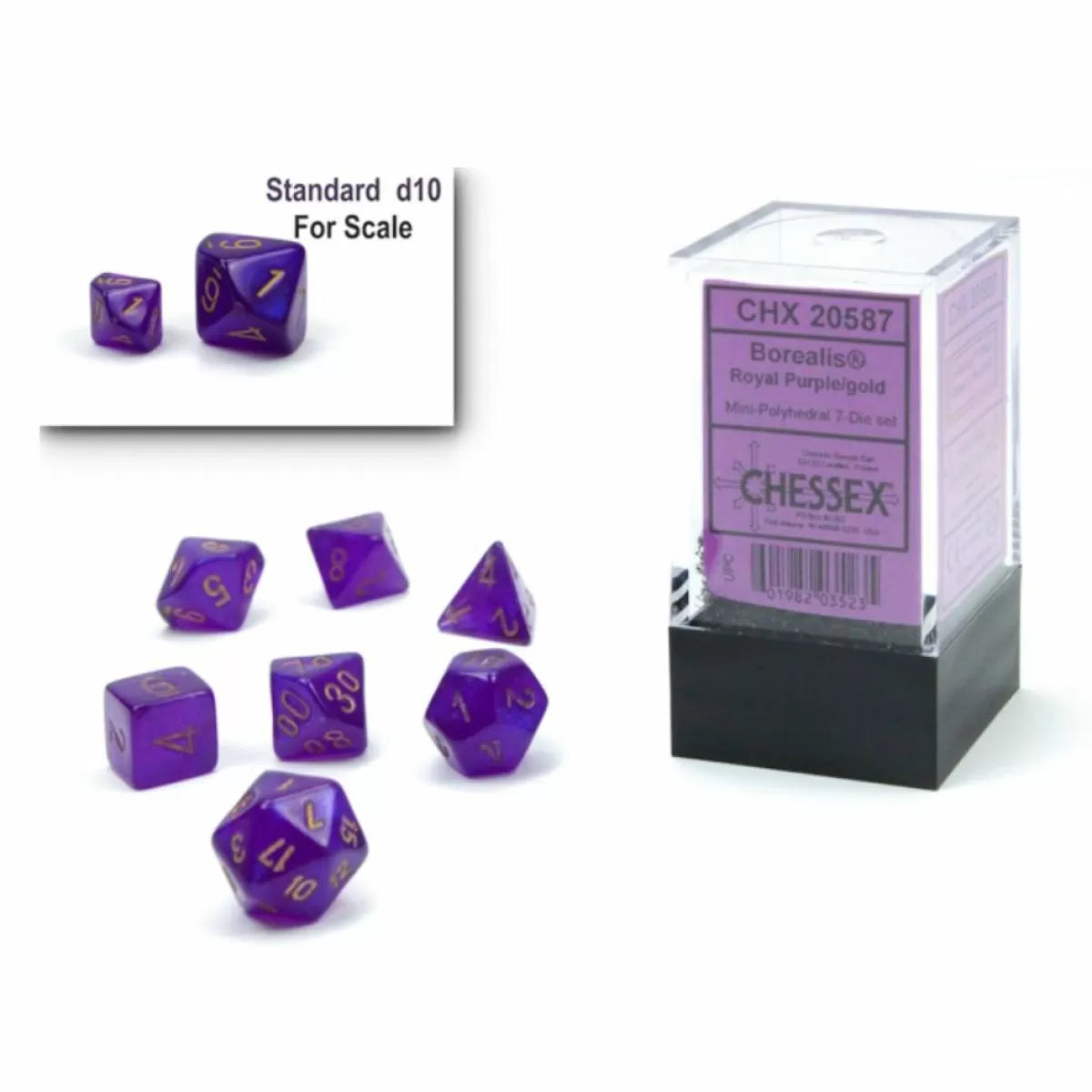 CHX 20587 Borealis Mini Royal Purple/Gold Luminary 7-Die Set-1