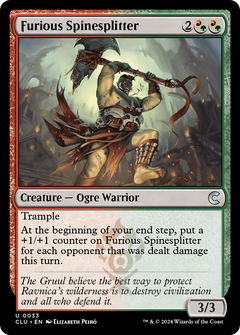 Furious Spinesplitter [Ravnica: Clue Edition]-1