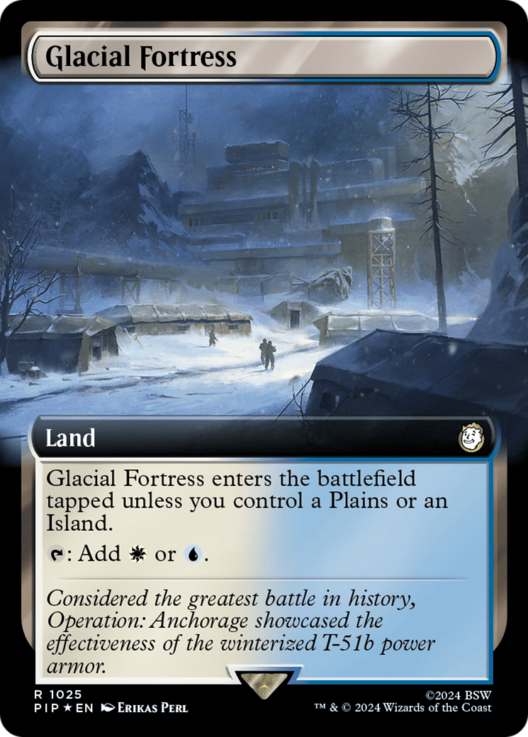 Glacial Fortress (Extended Art) (Surge Foil) [Fallout]-1